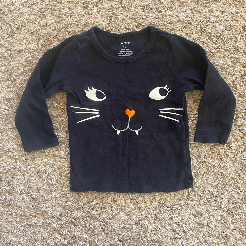 Black Cat Halloween Shirt